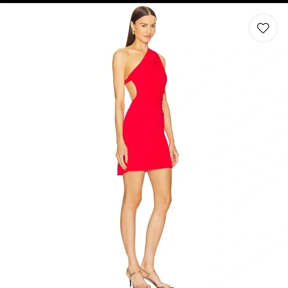 Cult Gaia Vibrant Red Chain Backless Dress - Picture 3 of 6